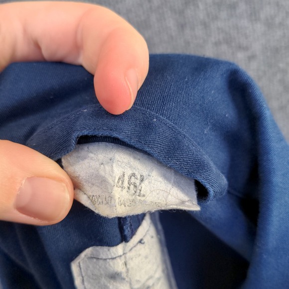 U.S. Navy Men's Utility Coveralls Blue Size 46L Actual 38x29.5 Embroidered - Picture 15 of 16